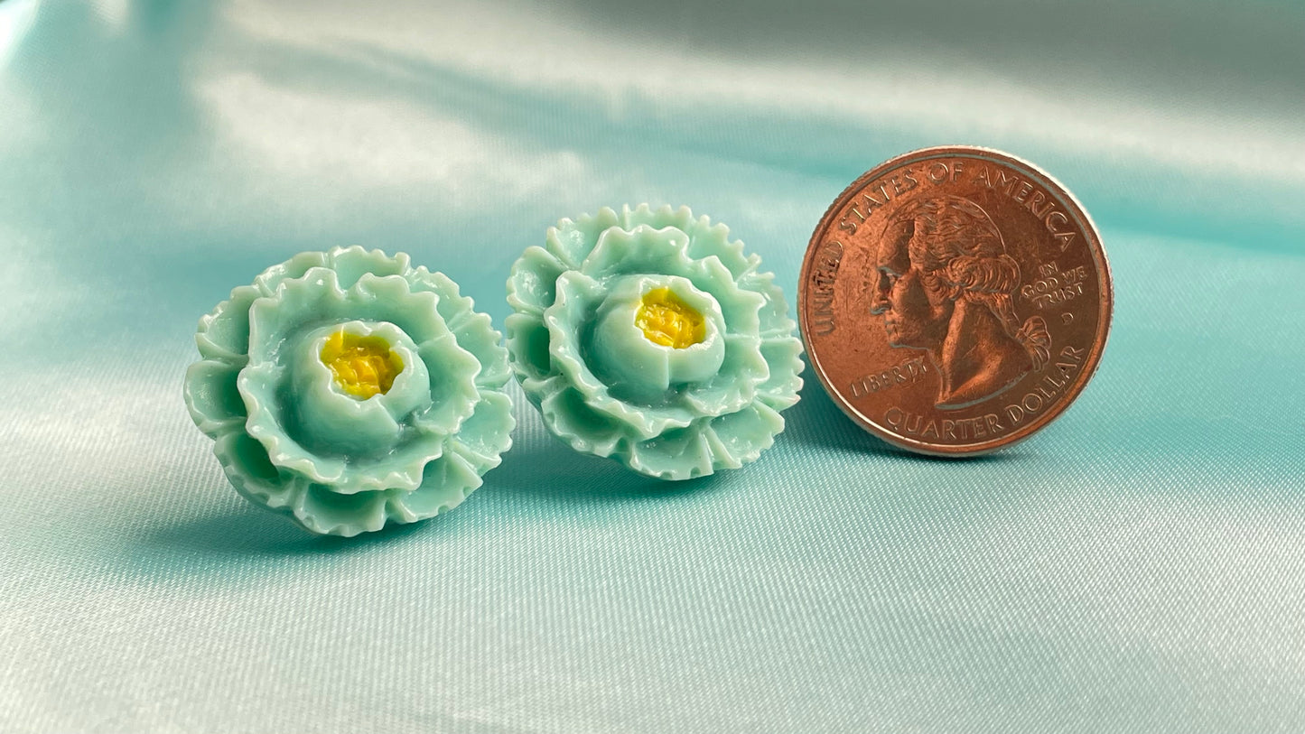 Sea foam green flowers