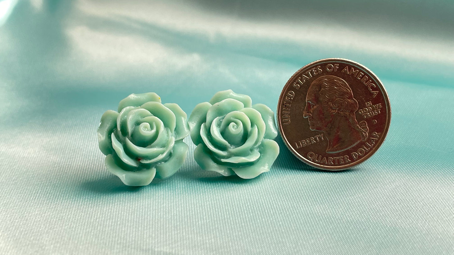 Sea foam green flowers