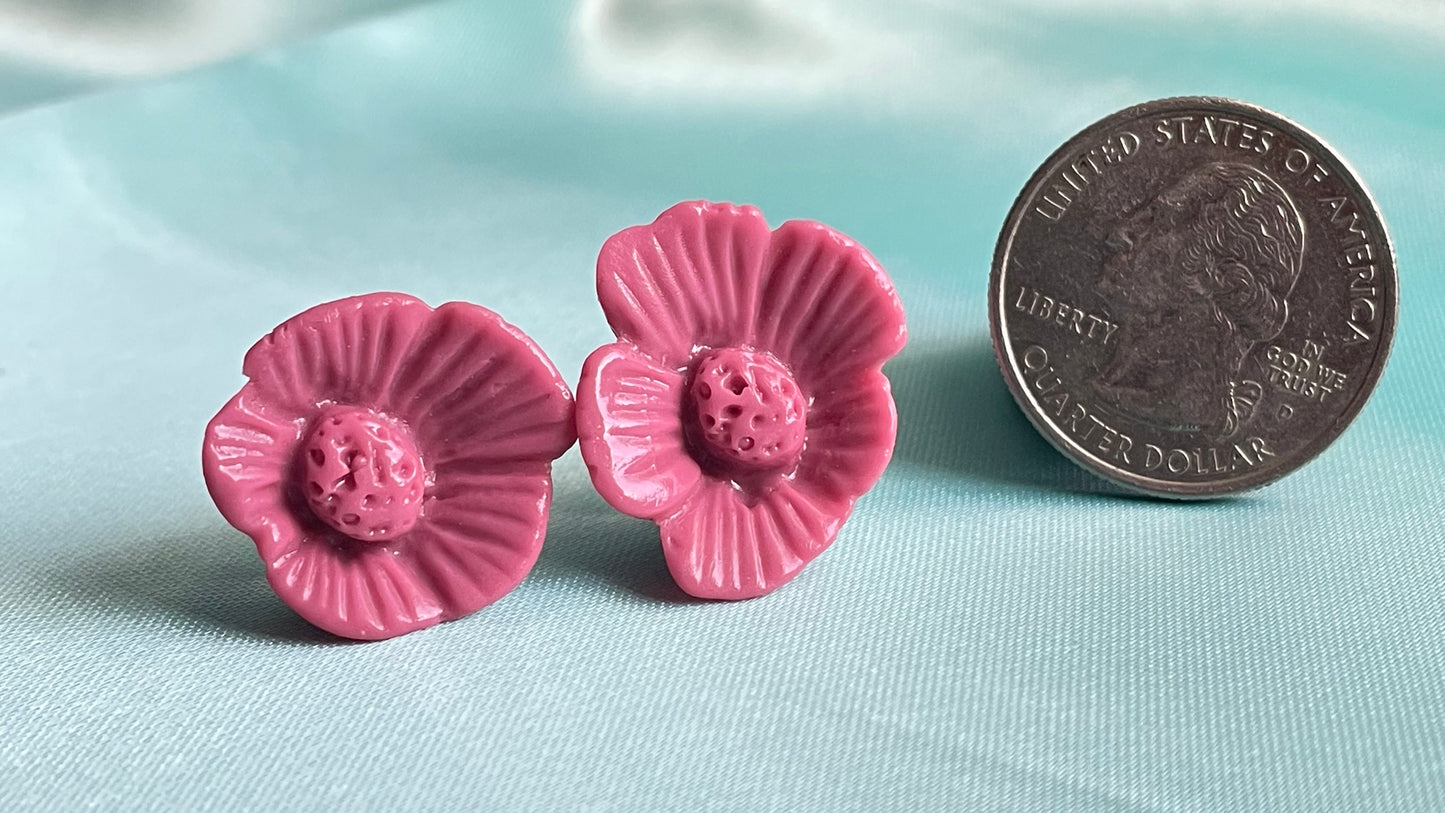 Soft pink, mulberry purple, lavender flowers