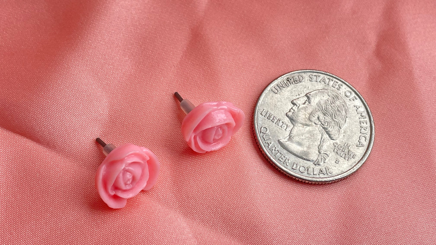 Light pink, bright pink, ivory flowers