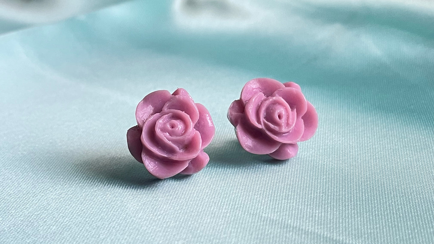 Soft pink, mulberry purple, lavender flowers