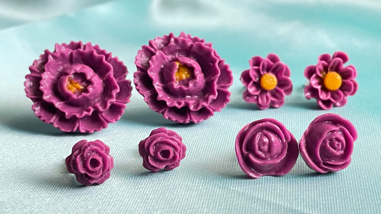 Mulberry purple flowers