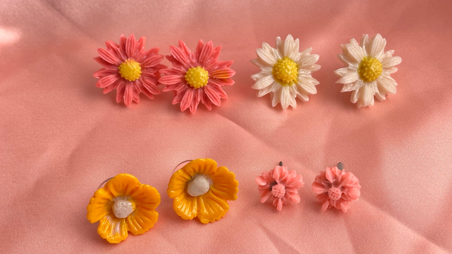 Peach, yellow, ivory flowers