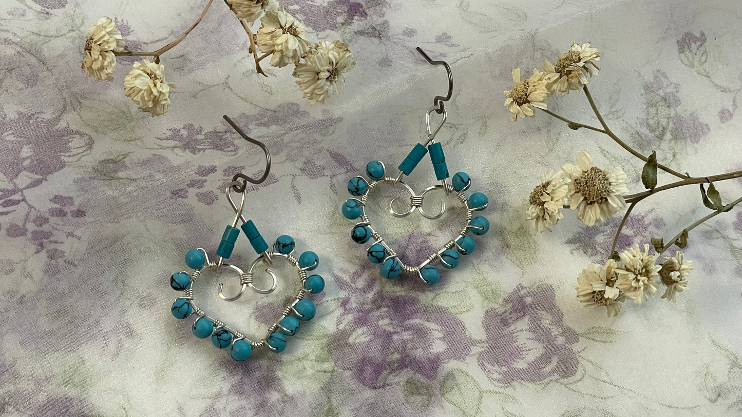 Turquoise Hearts