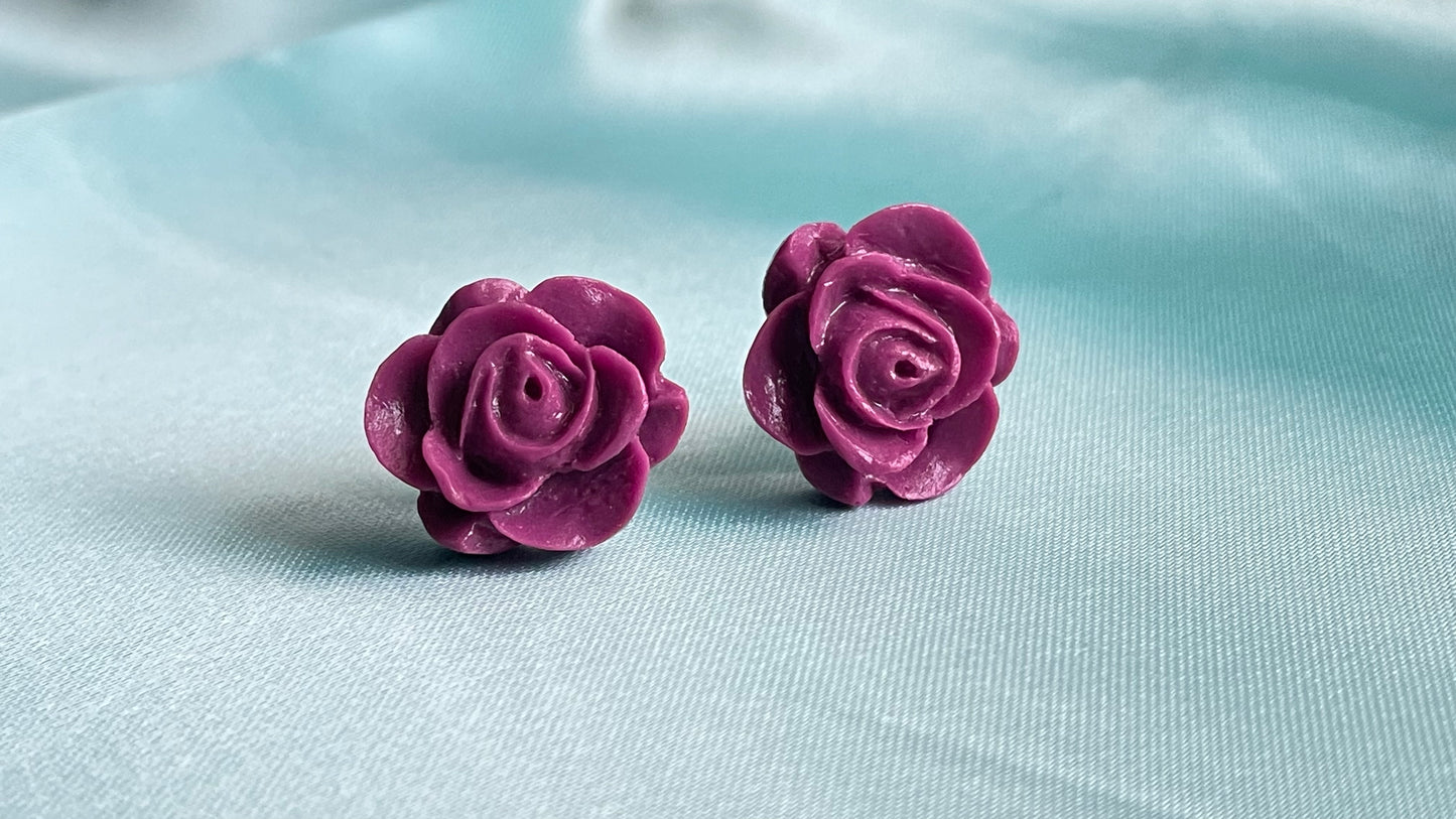 Soft pink, mulberry purple, lavender flowers