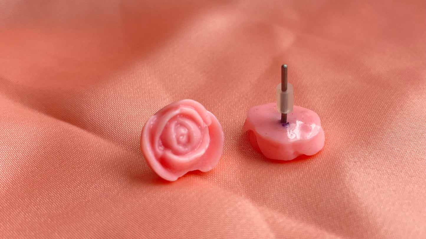 Light pink, bright pink, ivory flowers