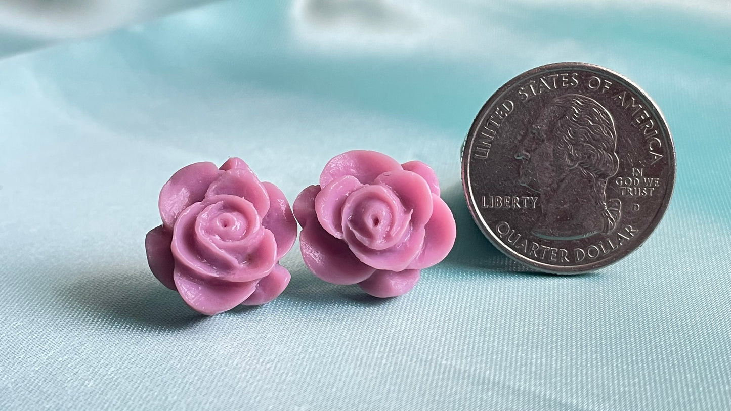 Soft pink, mulberry purple, lavender flowers