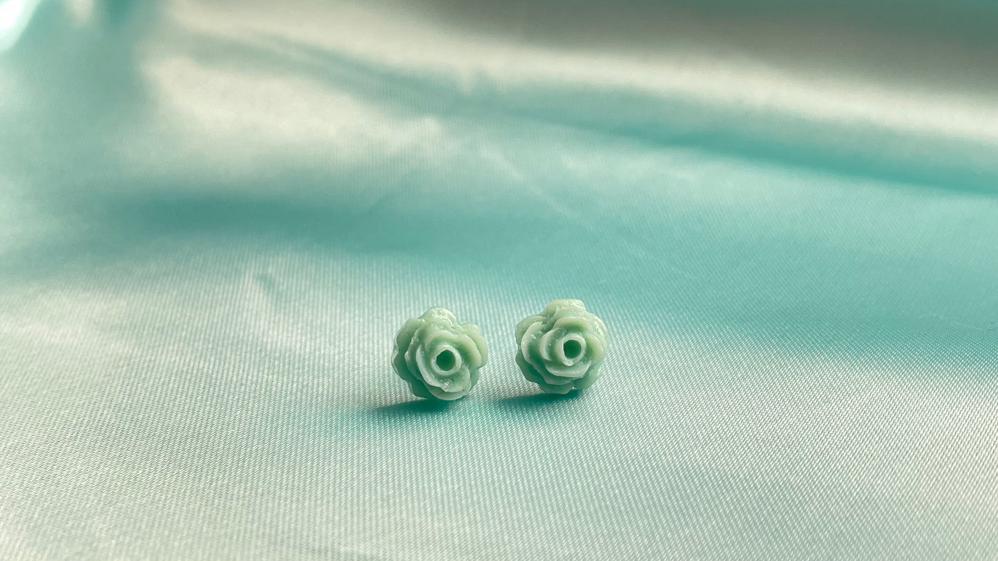 Sea foam green flowers