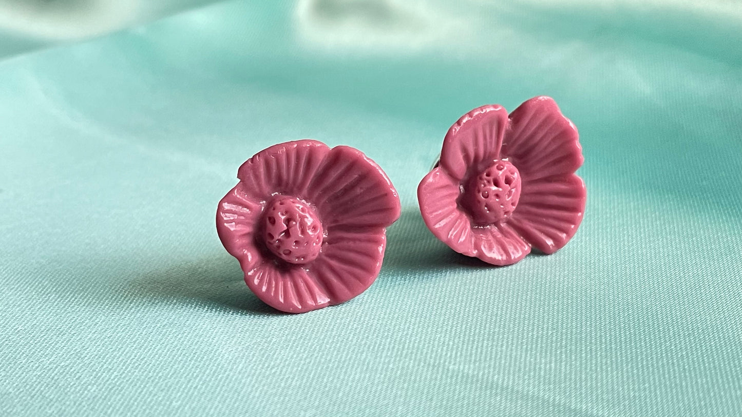 Soft pink, mulberry purple, lavender flowers