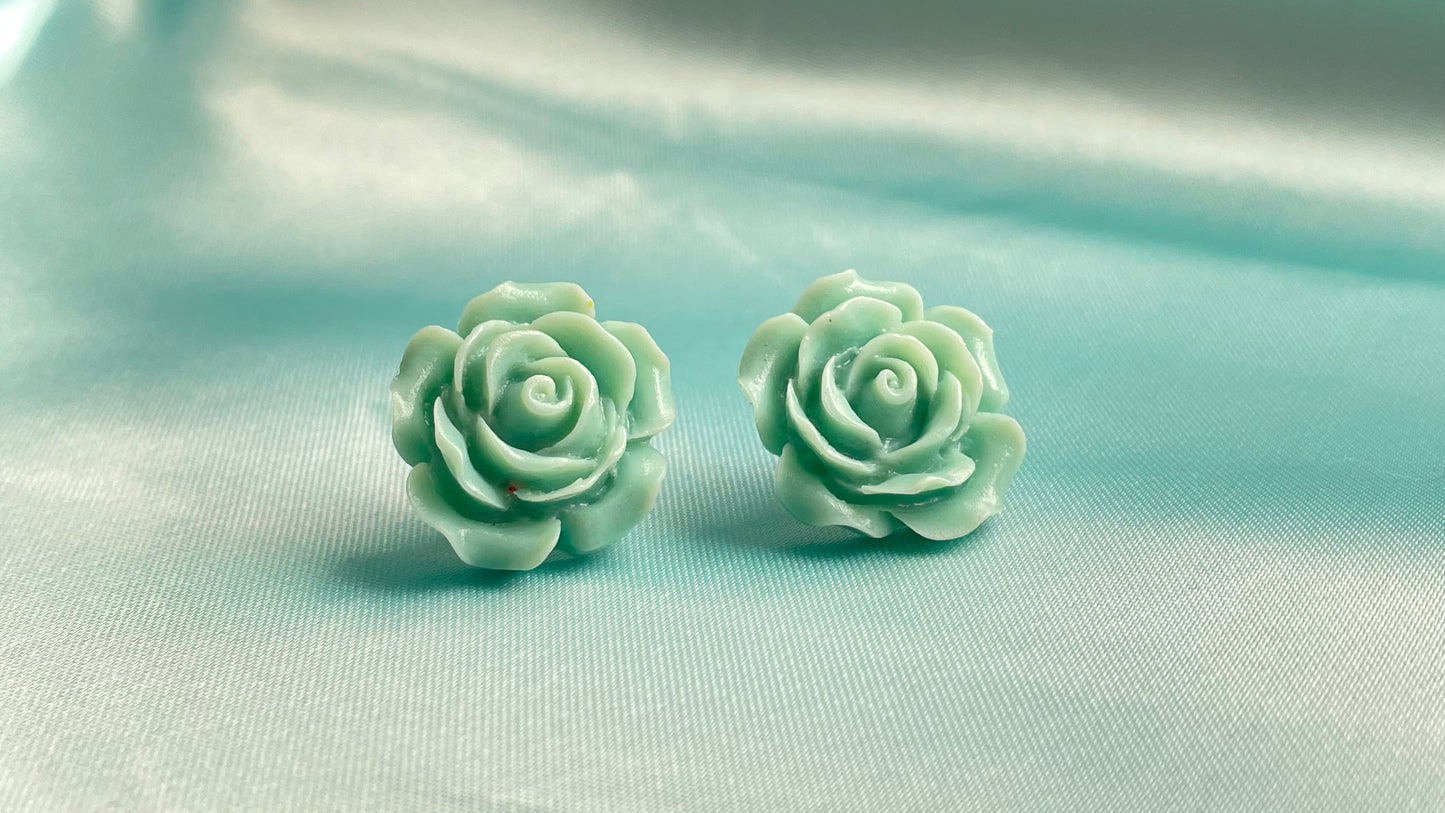 Sea foam green flowers