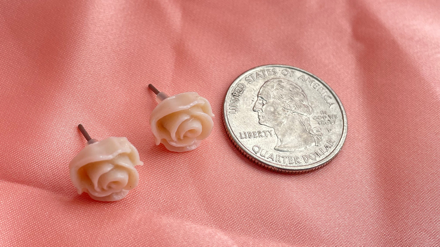 Light pink, bright pink, ivory flowers