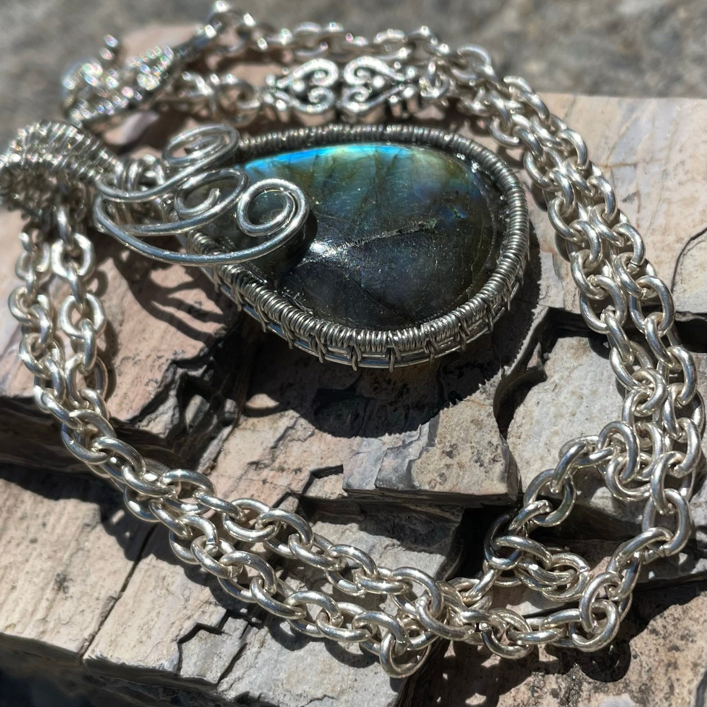 Labradorite Drop